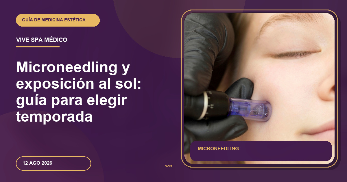 Microneedling y exposición al sol: guía para elegir temporada