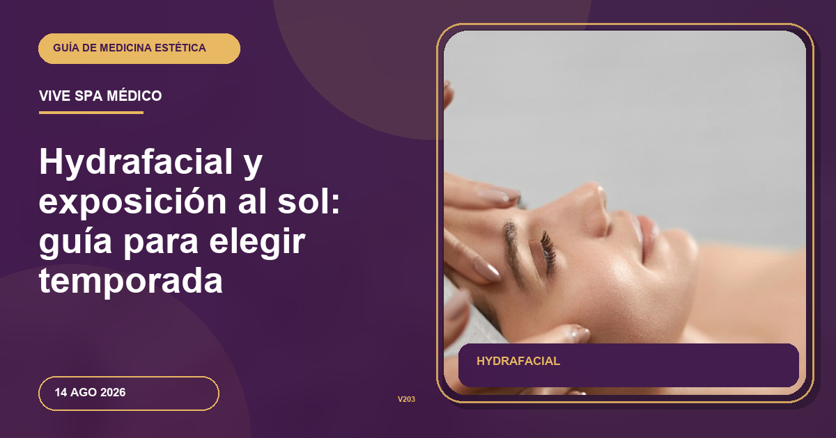 Hydrafacial y exposición al sol: guía para elegir temporada