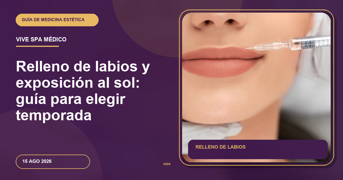 Relleno de labios y exposición al sol: guía para elegir temporada