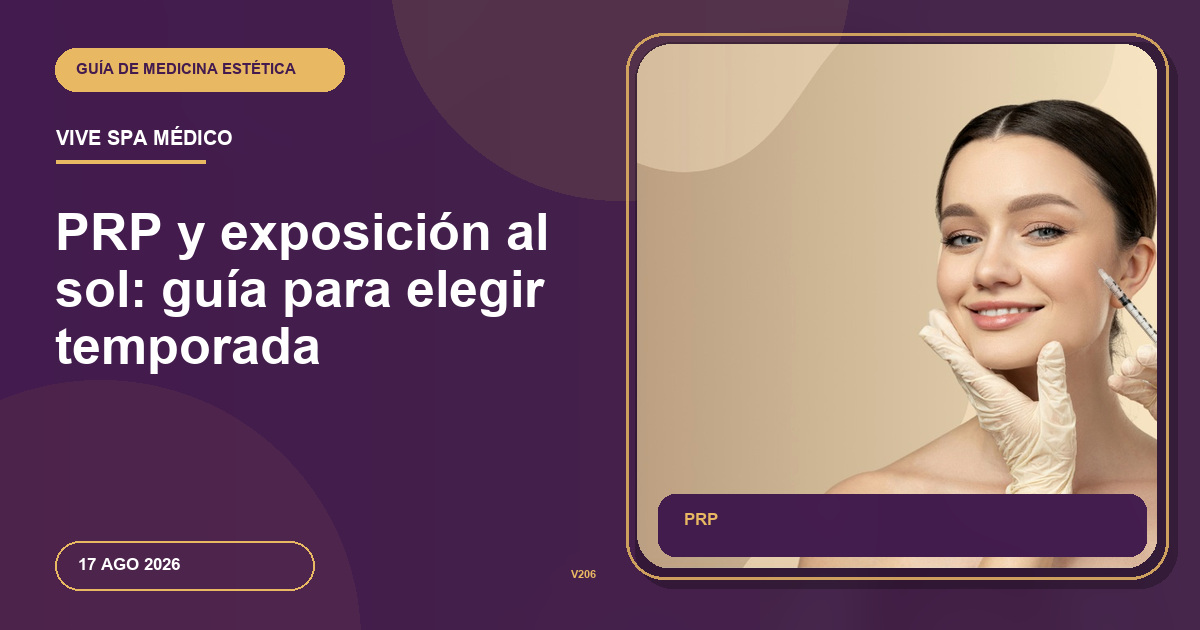 PRP y exposición al sol: guía para elegir temporada