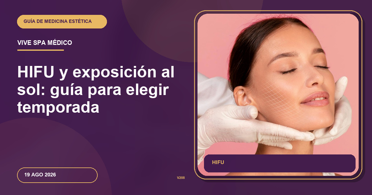 HIFU y exposición al sol: guía para elegir temporada