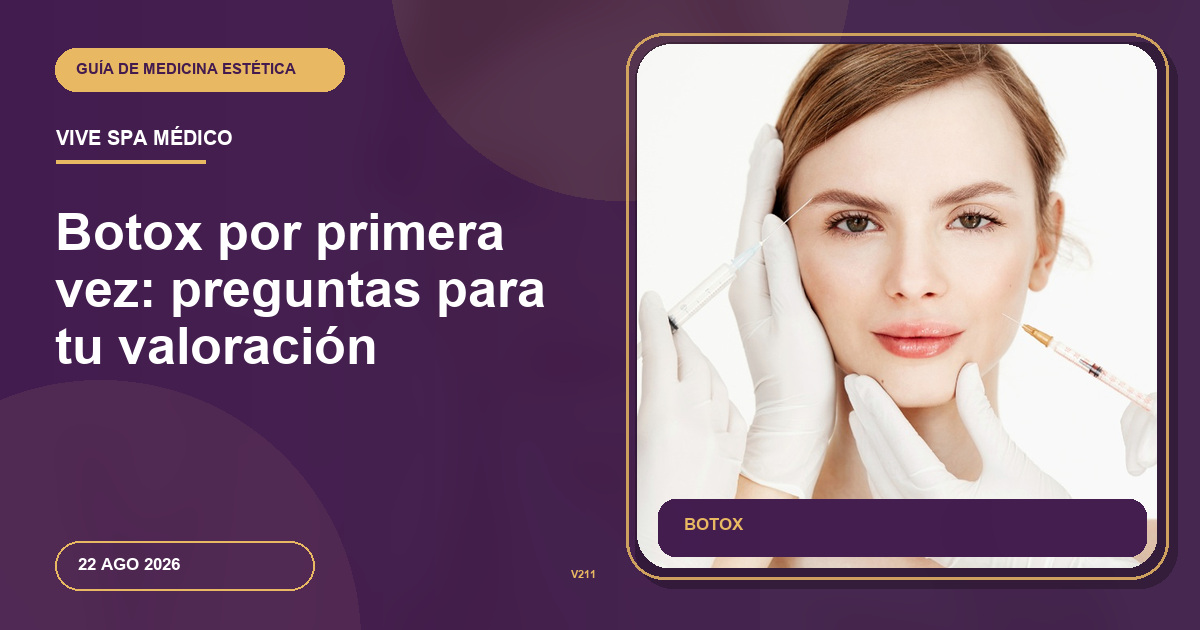Botox por primera vez: preguntas para tu valoración