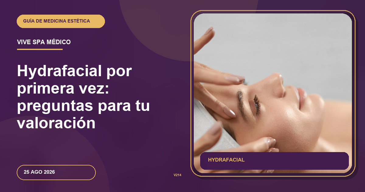 Hydrafacial por primera vez: preguntas para tu valoración
