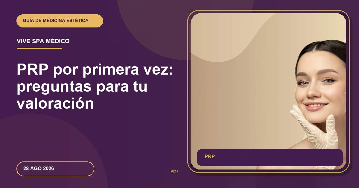 PRP por primera vez: preguntas para tu valoración