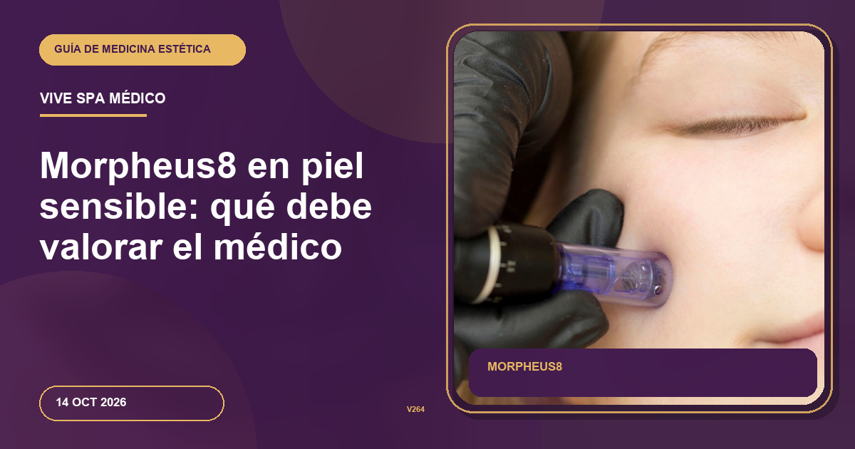 Morpheus8 en piel sensible: qué debe valorar el médico
