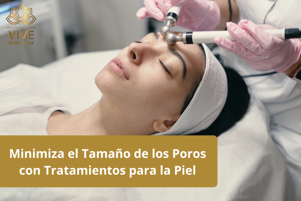 Tratamiento para reducir el tamaño de los poros en Vive Spa Médico."