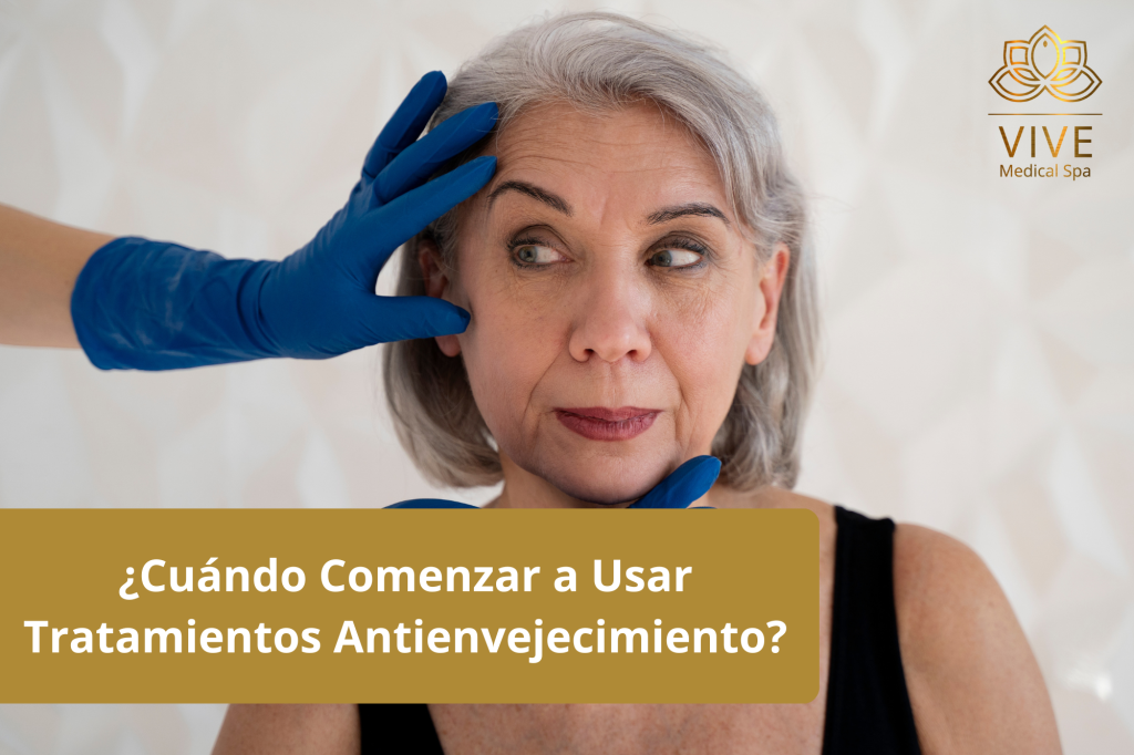 Consulta sobre tratamientos antienvejecimiento para piel madura en Vive Spa Médico.